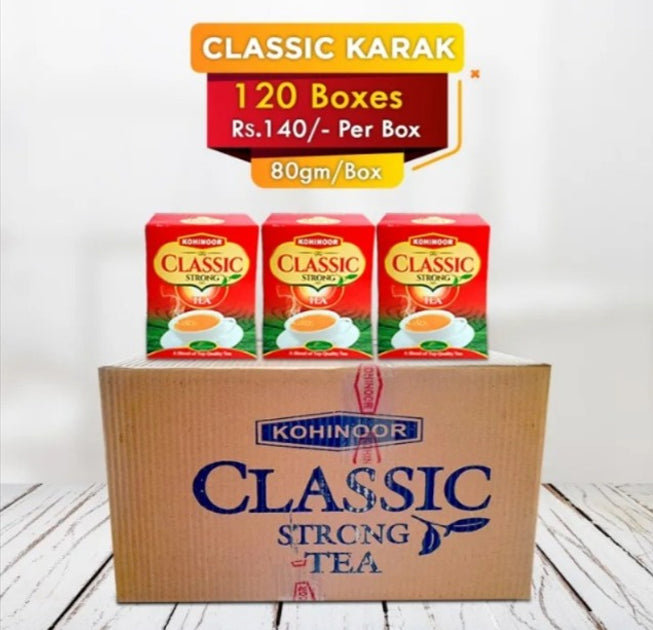 Classic Karak Tea Carton | 120 pieces | 80 GM Each