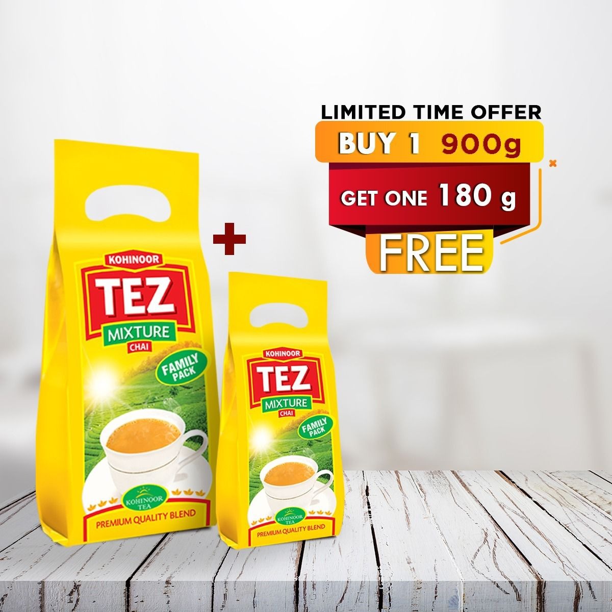 Tez Mixture Tea 900G + Tez Mixture Tea 170G free